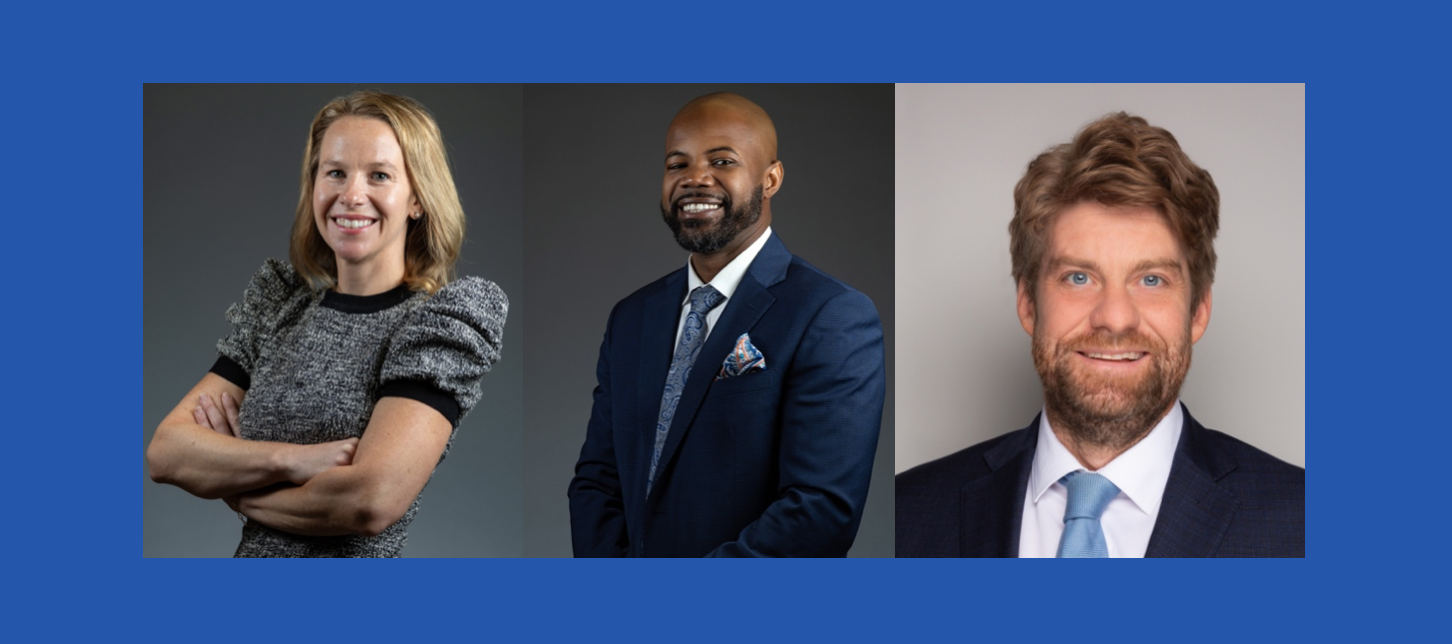 L-R: R. Camilleri, J. Dorleus, and N. MacInnis; images courtesy of Coffey Modica.